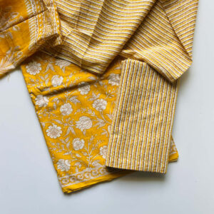 HANDBLOCK PRINTED MUL COTTON SUIT SET