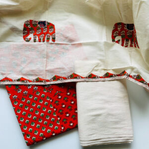 AJRAKH RAAG APPLIQUE SUIT PIECE
