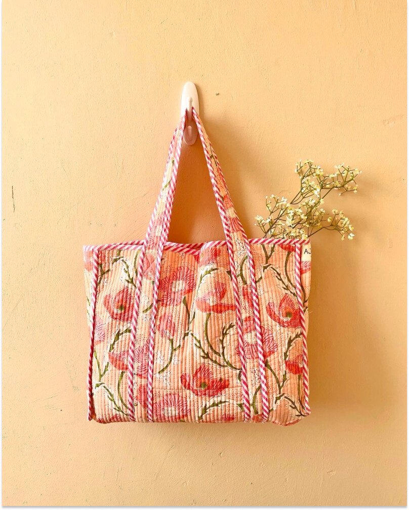 HANDCRAFTED BLOCKPRINTED TOTE