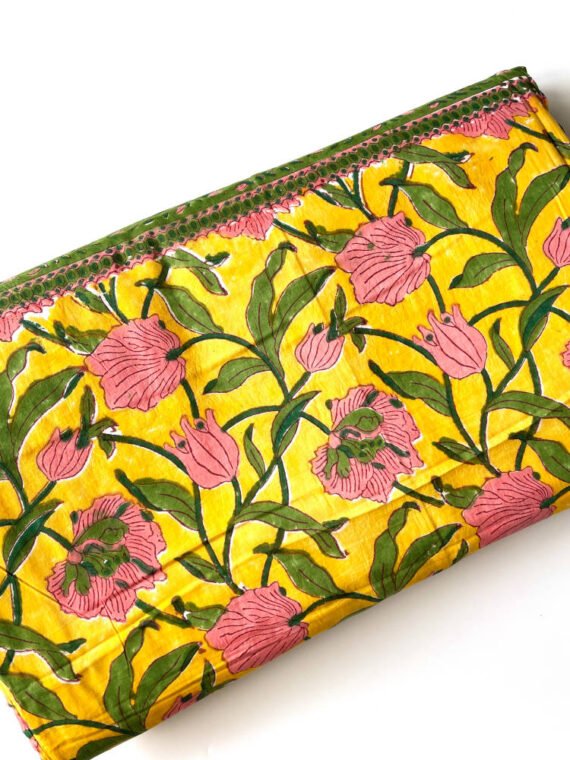 BLOCK PRINT REVERSIBLE DOUBLE DOHAR