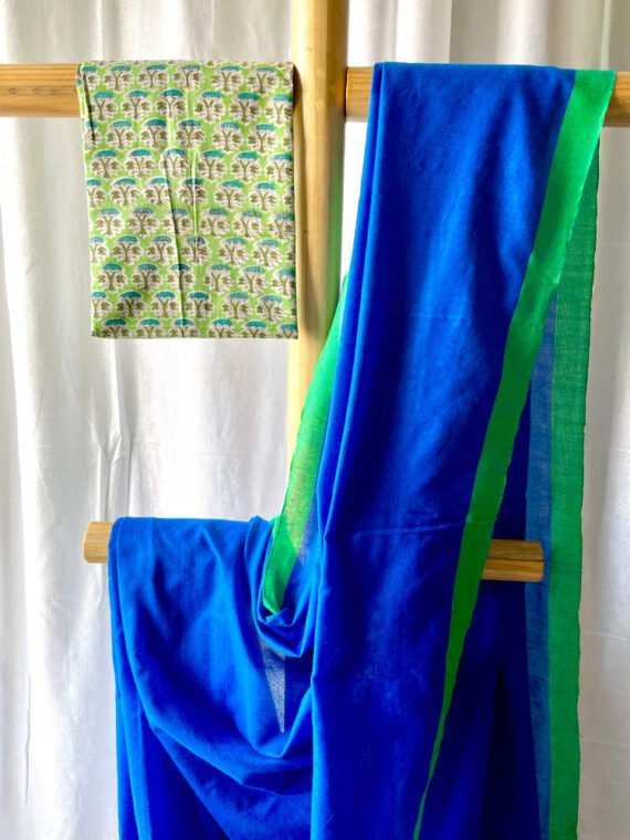 HANDSPUN SOLID MULMUL SAREE