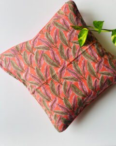 BLOCK PRINTED CUSHION COVER